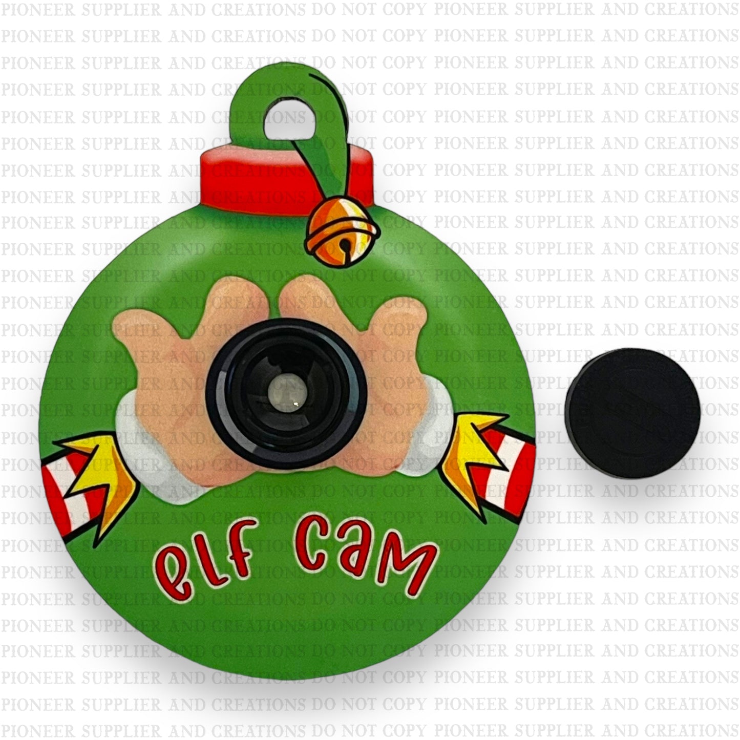 Christmas Ball Cam Ornament Sublimation Blank