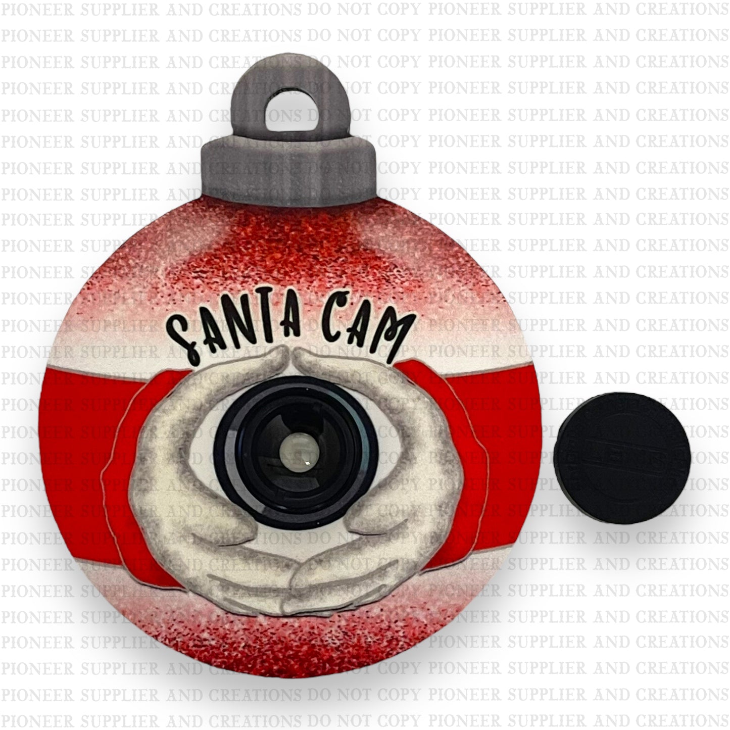 Christmas Ball Cam Ornament Sublimation Blank