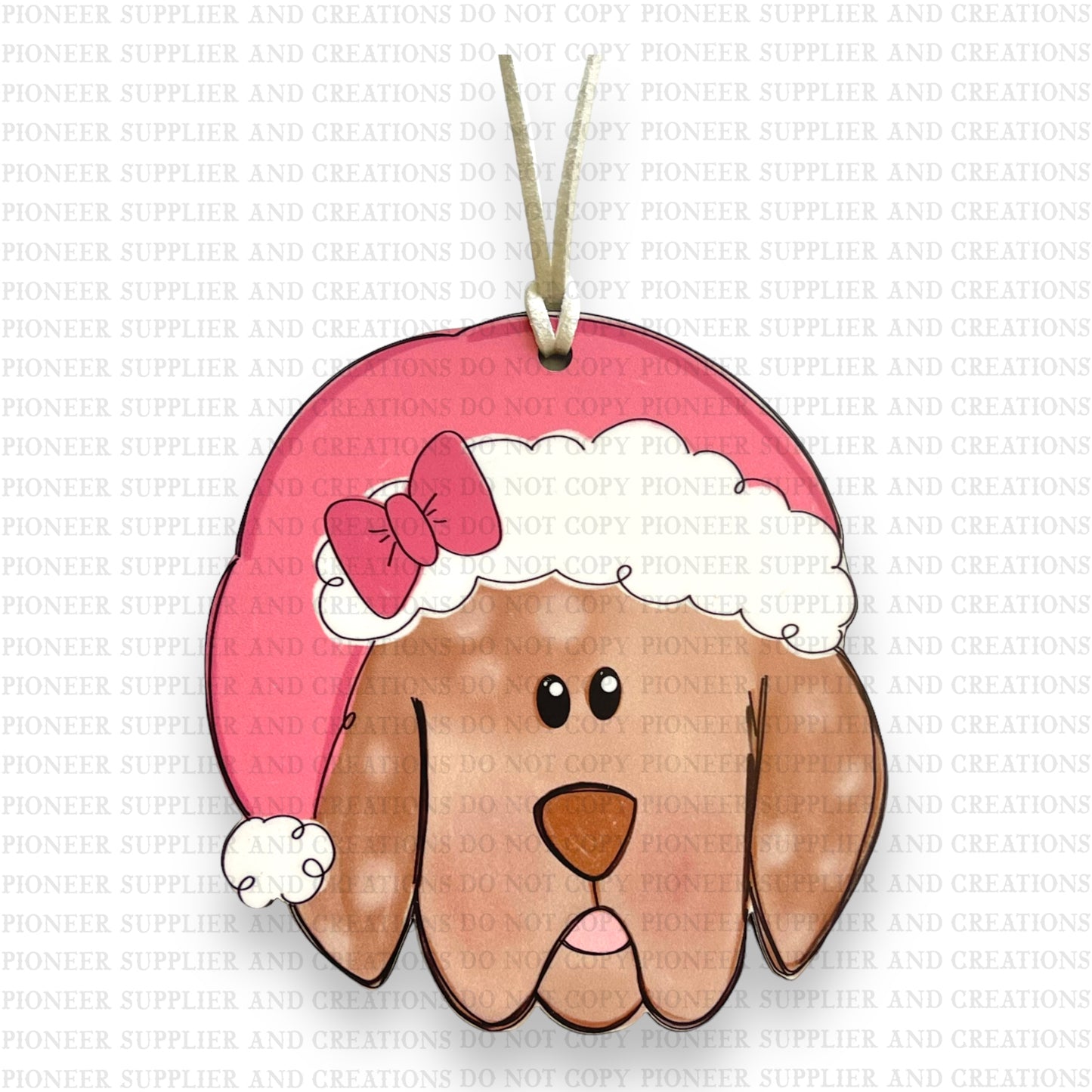 Christmas Puppy Sublimation Blank | Exclusive Pixel Pops