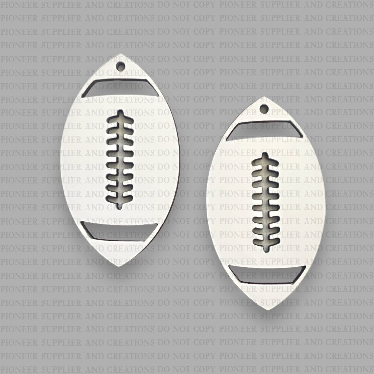 Football Cutout Earring Sublimation Blanks
