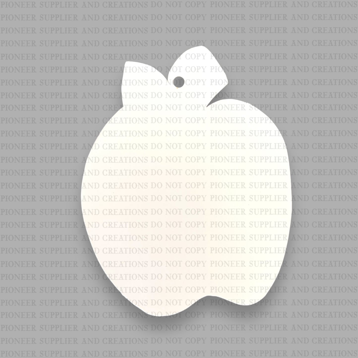 Teacher Apple Car Charm Sublimation Blank