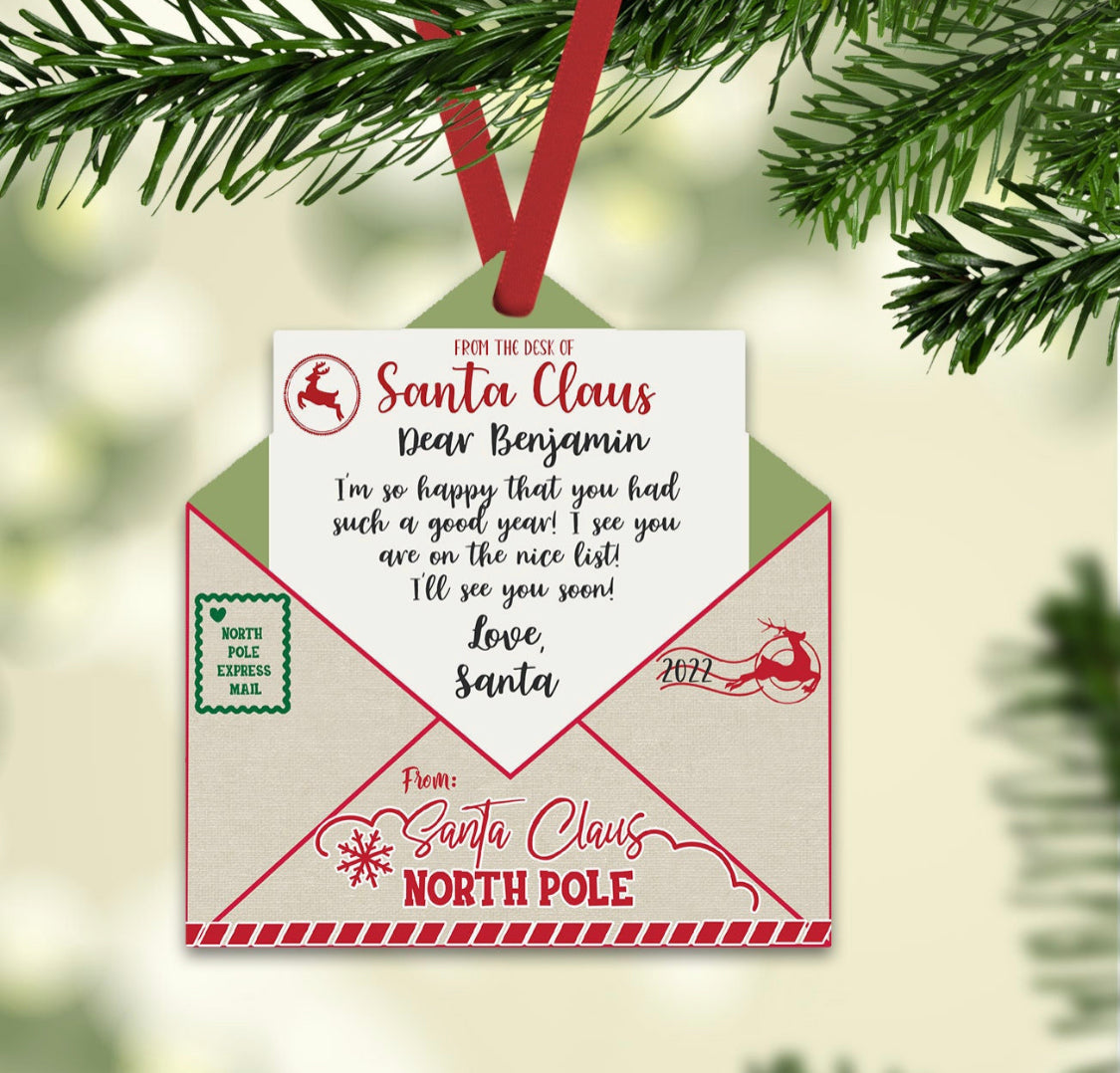 Letter Ornament Sublimation Blank