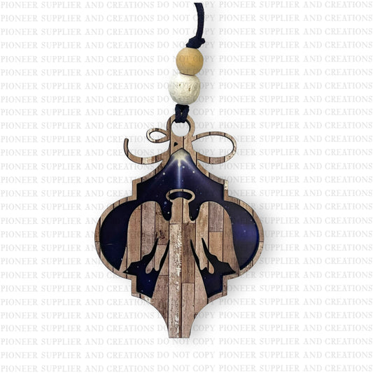 2D Angel Nativity Arabesque Ornament Sublimation Blank