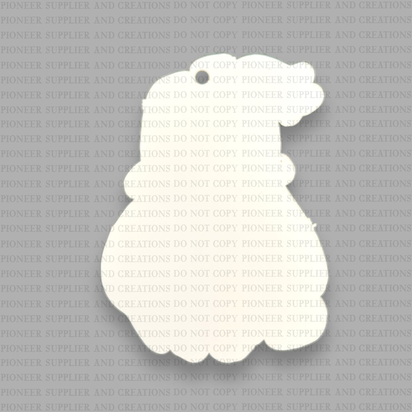 Rustic Wooden Santa Ornament Sublimation Blank | Exclusive Alicia Ray Art