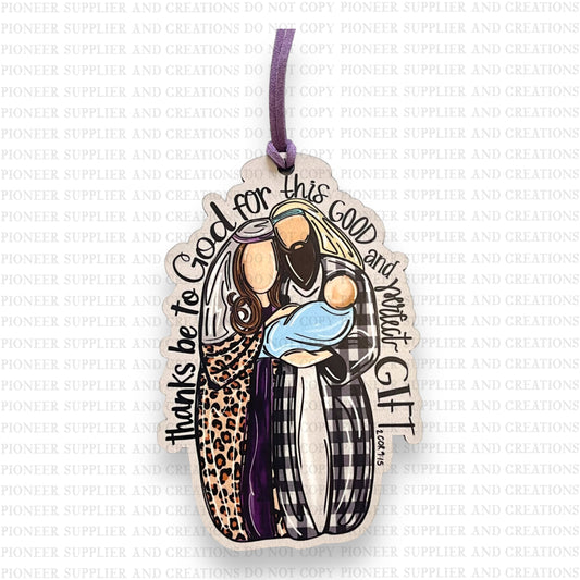 Good and Perfect Gift Ornament Sublimation Blank