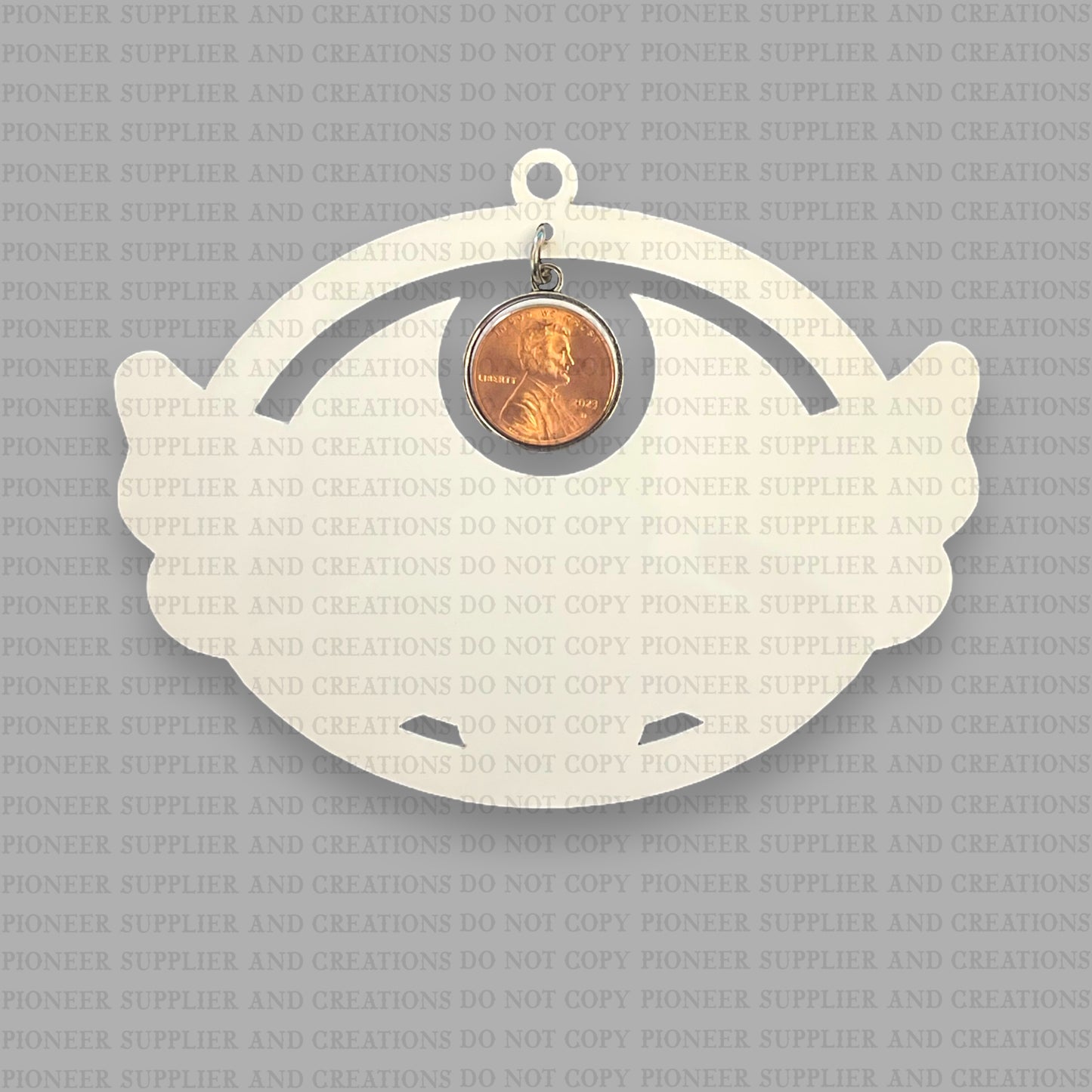 Winged Penny Angel Ornament Sublimation Blank | Tina Braddock
