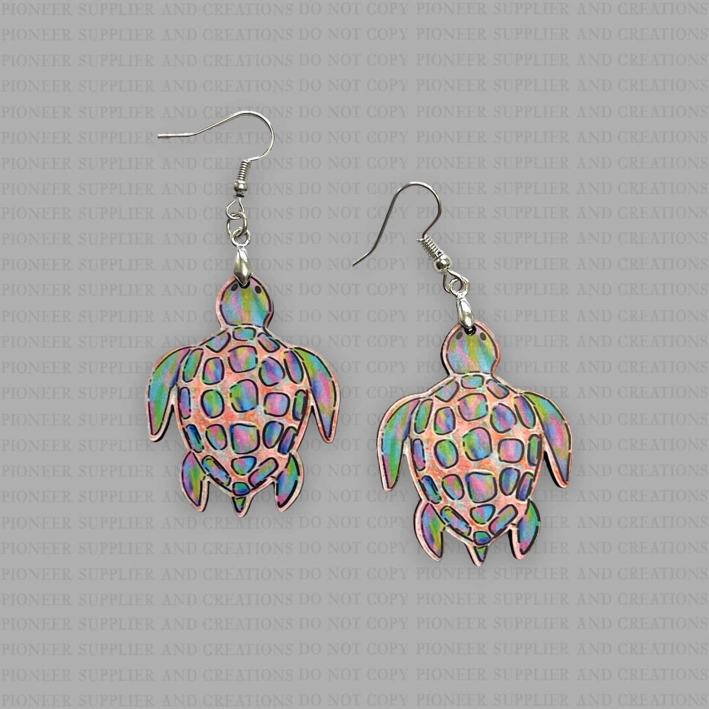 Sea Turtle Earring Sublimation Blanks