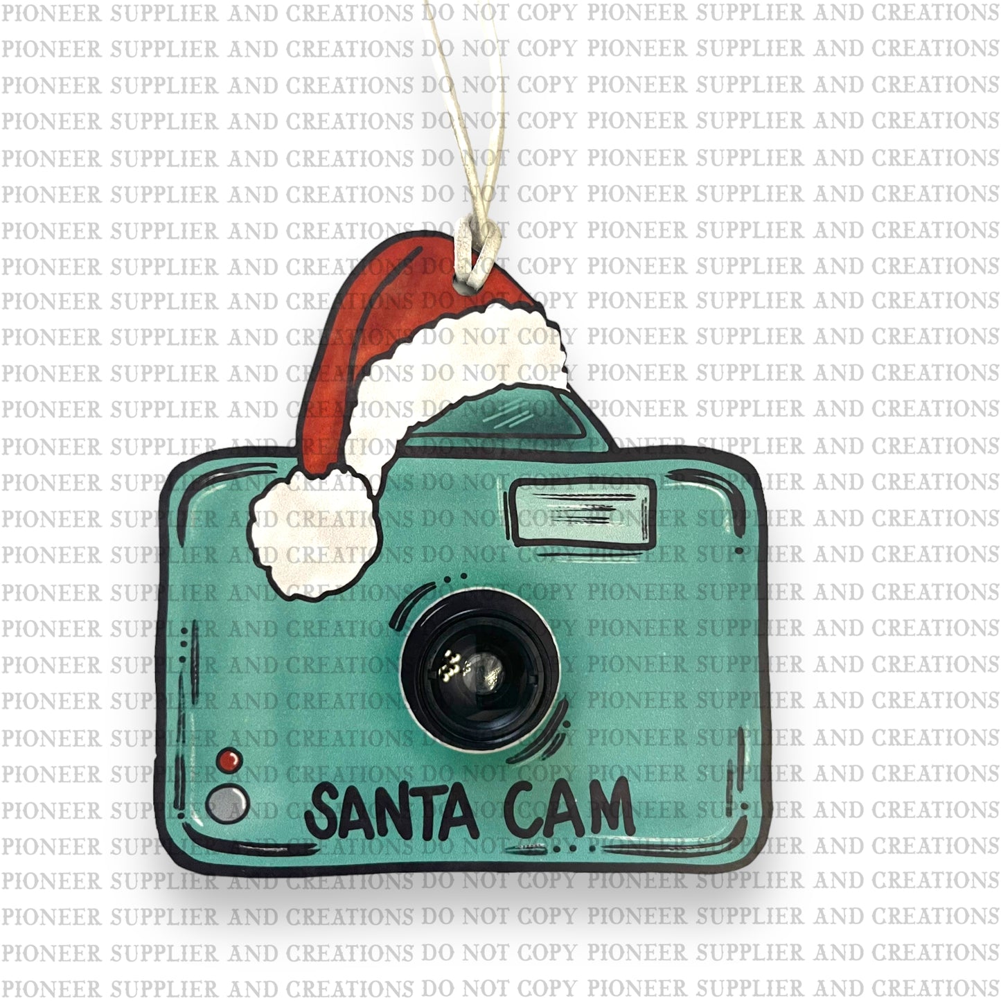 Santa Cam Ornament Sublimation Blank
