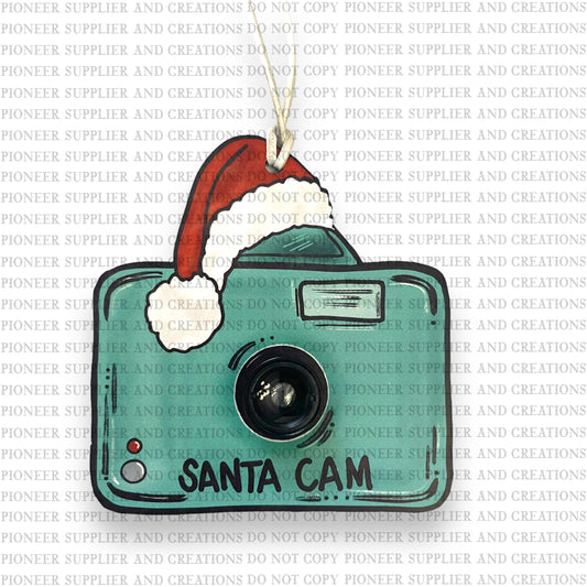 Santa Cam Ornament Sublimation Blank