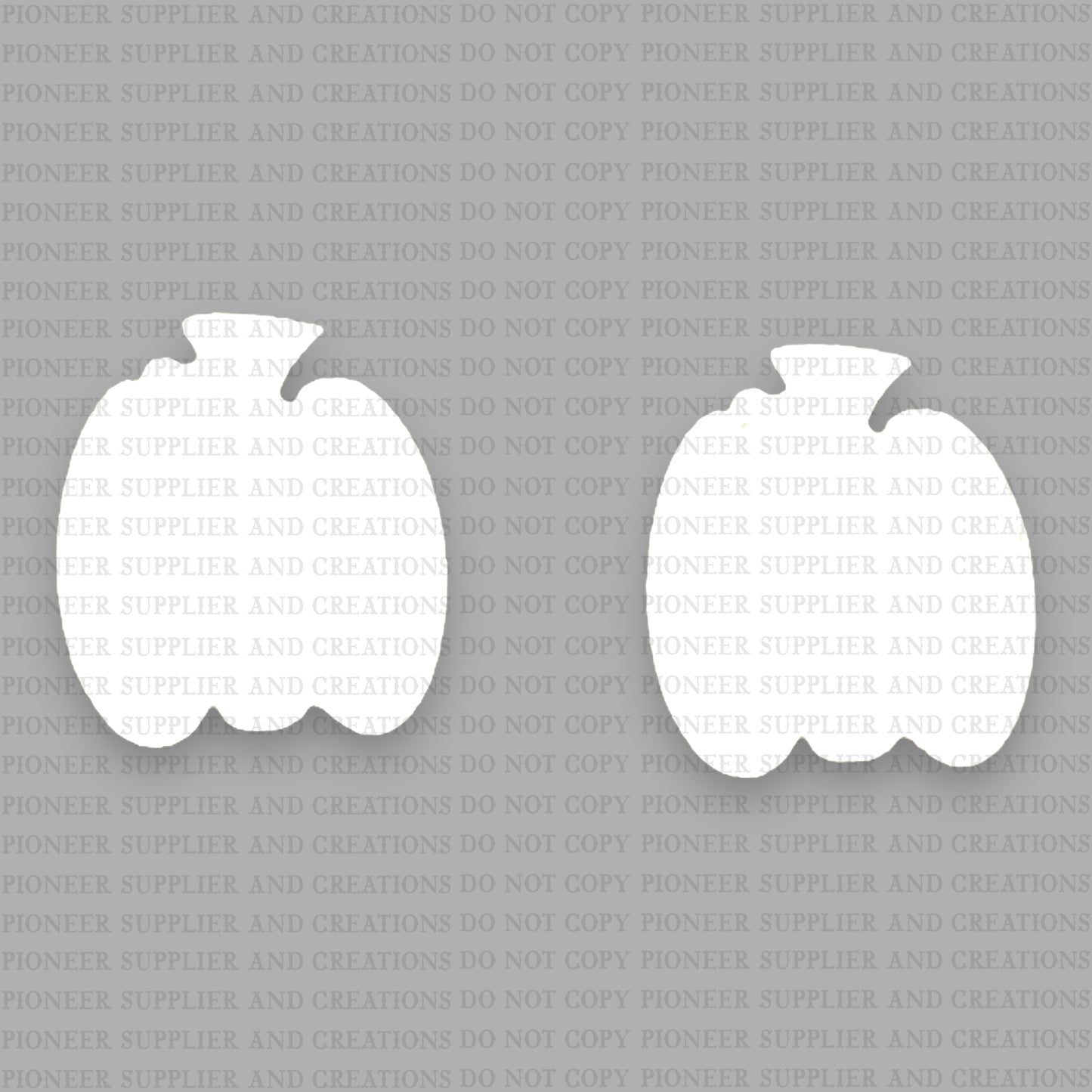 Colorful Teal Polka Dot Pumpkin Stud Sublimation Blanks - No Hardware