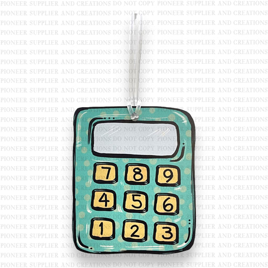 Calculator Bag Tag Sublimation Blank | Tina Braddock