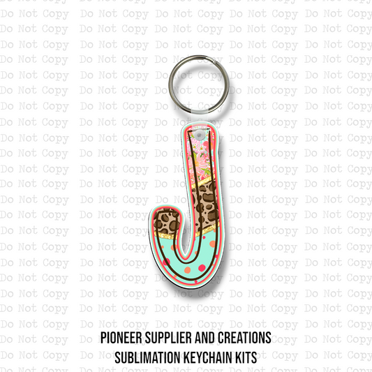 Blooming Safari J Keychain Sublimation Blank Kit