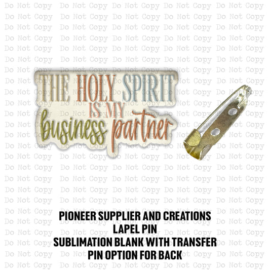 The Holy Spirit Lapel Pin Sublimation Blank Kit
