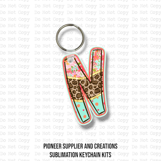 Blooming Safari N Keychain Sublimation Blank Kit