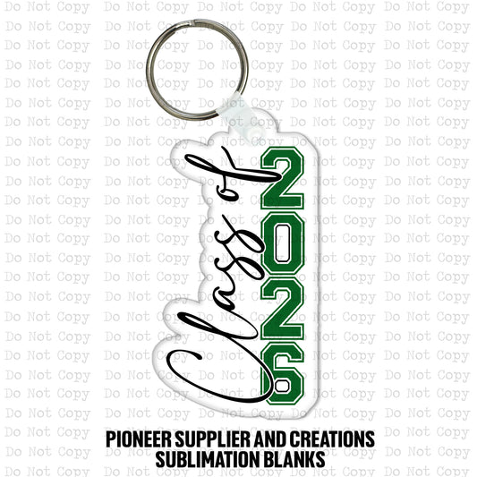 Class of 2026 Keychain Sublimation Blank