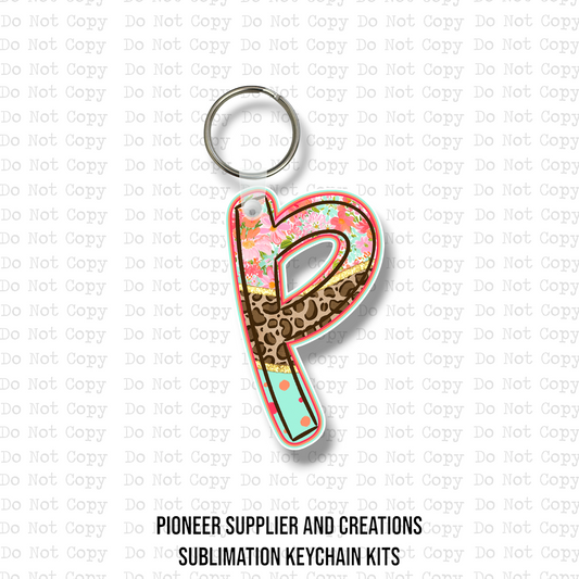 Blooming Safari P Keychain Sublimation Blank Kit
