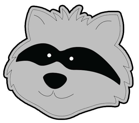 Raccoon Earring Sublimation Blanks