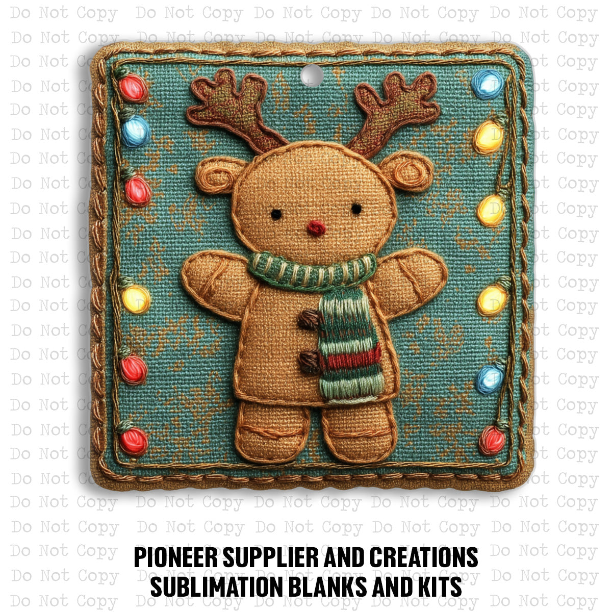 Reindeer Tapestry Ornament Sublimation Blank