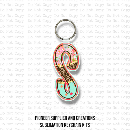 Blooming Safari S Keychain Sublimation Blank Kit