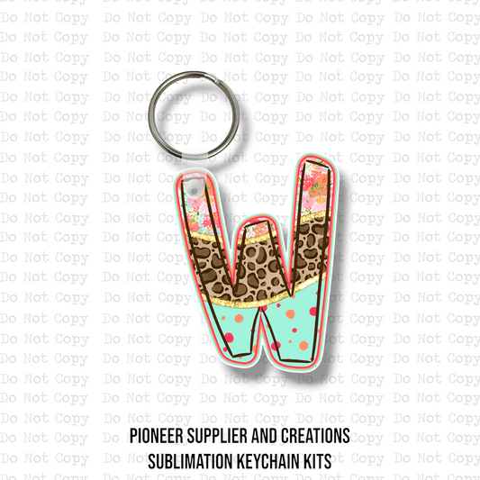 Blooming Safari W Keychain Sublimation Blank Kit