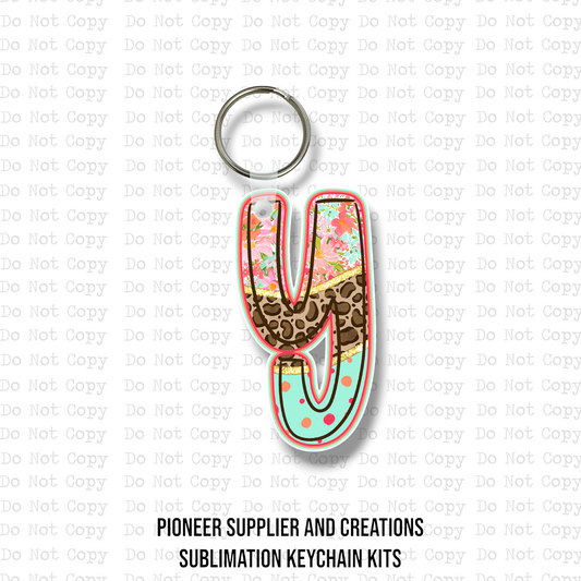 Blooming Safari Y Keychain Sublimation Blank Kit