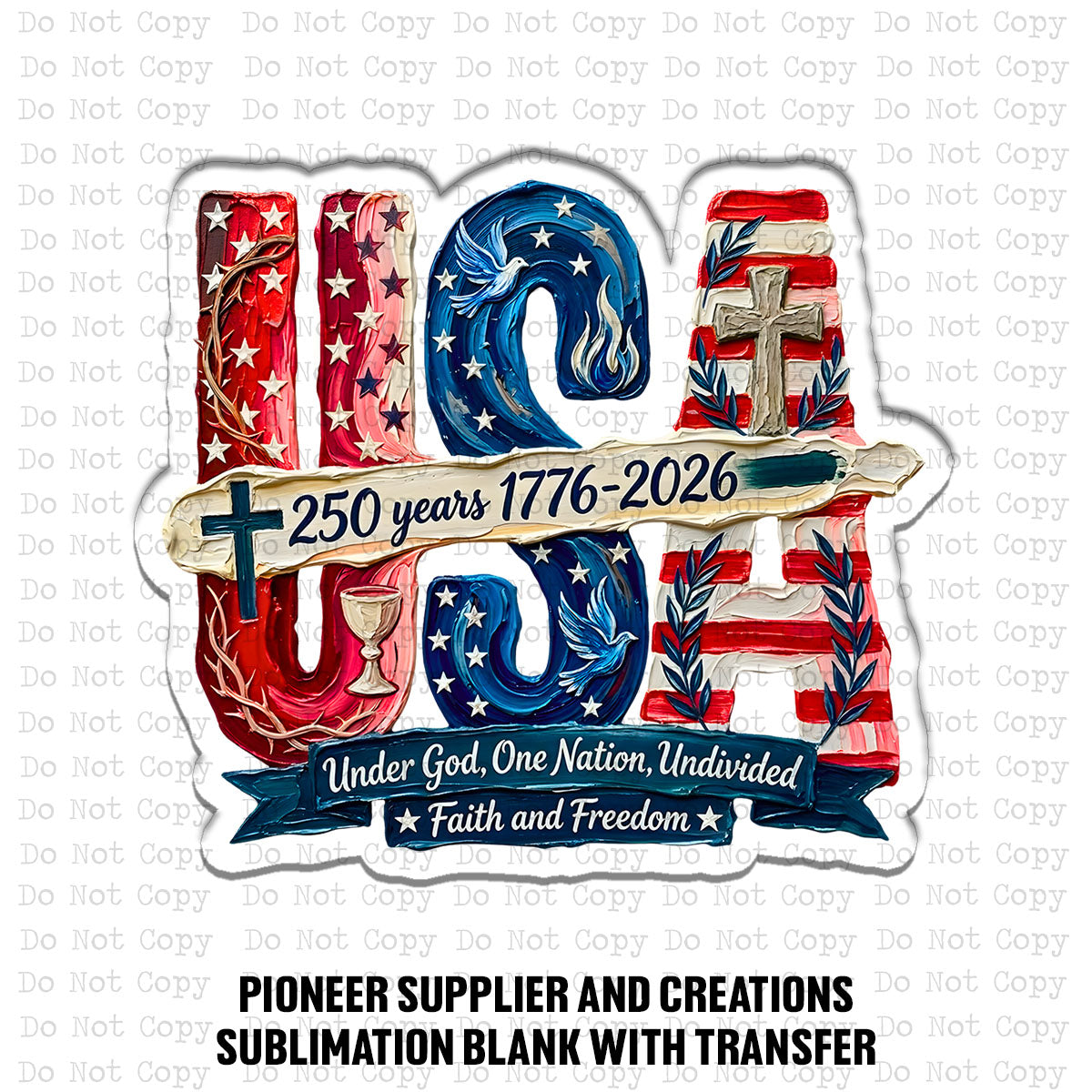One Nation Undivided Magnet Sublimation Blank Kit