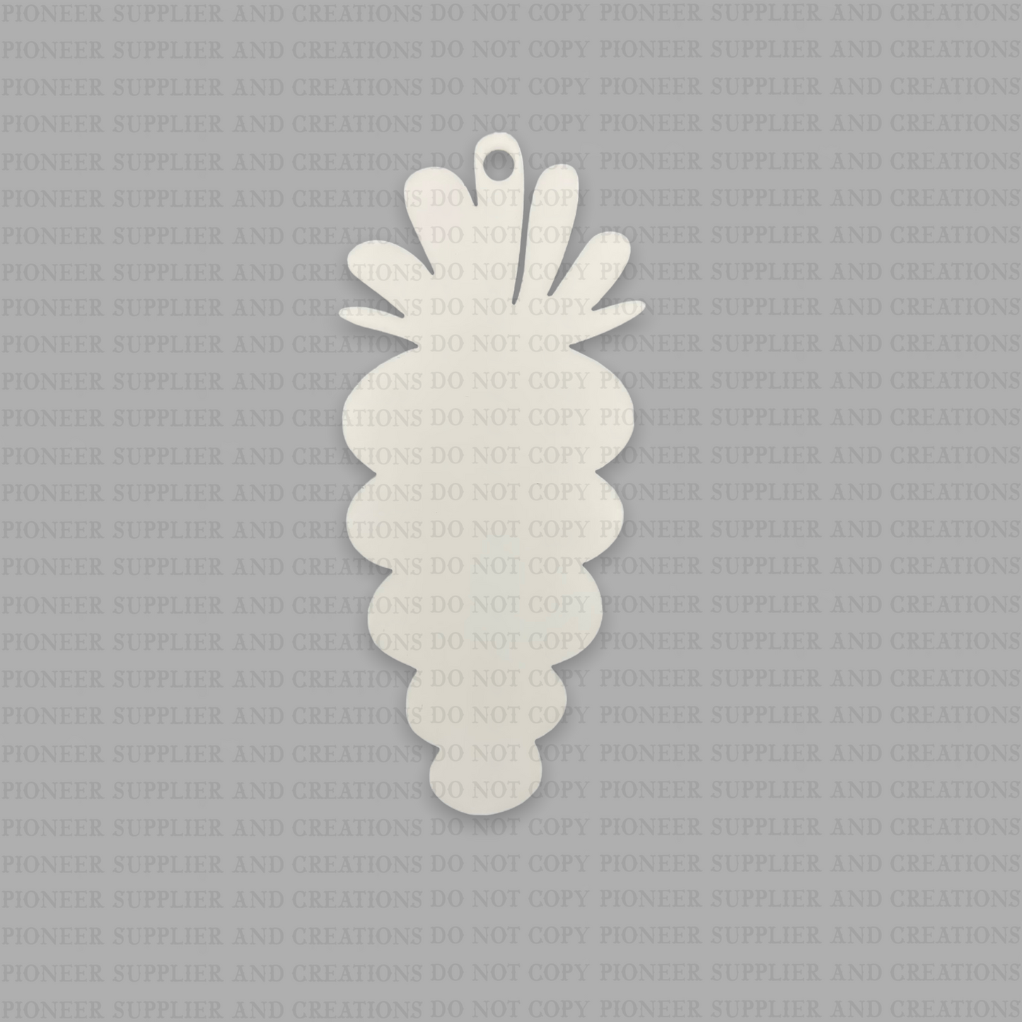 Carrot Shaped Bag Tag Sublimation Blanks