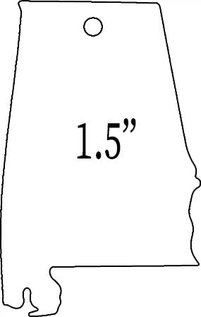 Alabama | State | Shaped Earring Sublimation Blanks
