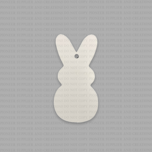 Bunny Shaped Tag Sublimation Blanks