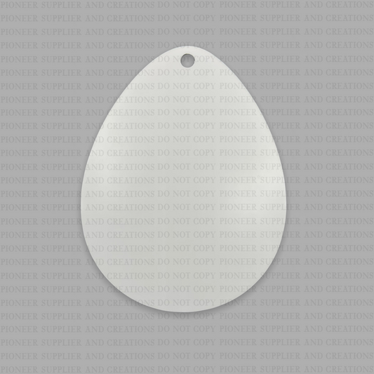 Easter Egg Basket Bag Tag Sublimation Blank
