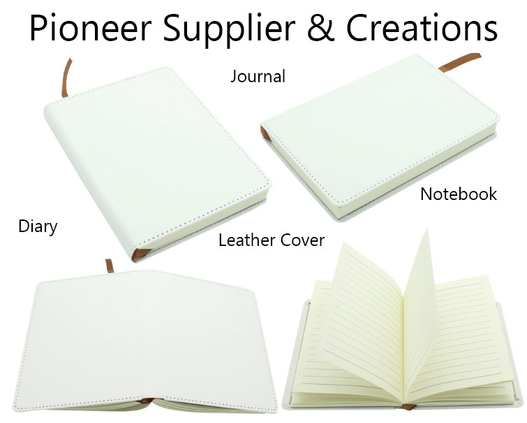 Gloss Faux Leather Notebook Journal for Sublimation – Pioneer