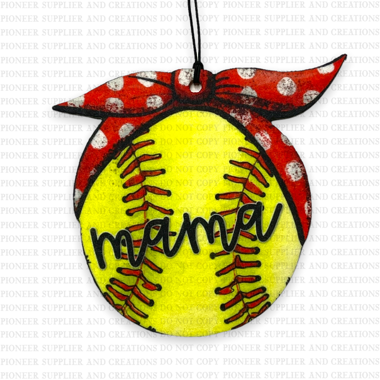 Softball Mama Headband Air Freshener & Transfer Sublimation Blank
