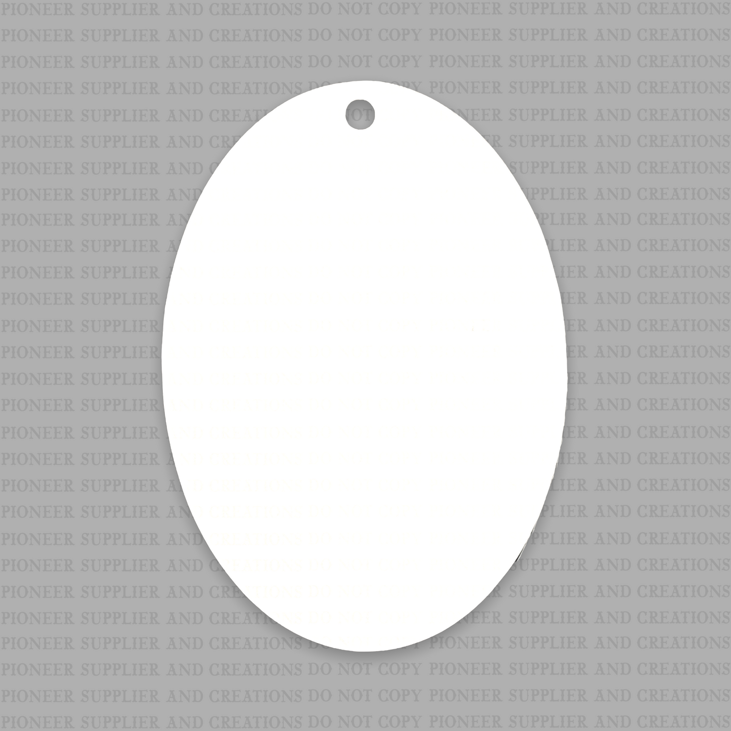 Oval Shaped Ornament Sublimation Blank - Pioneer Supplier & Creations