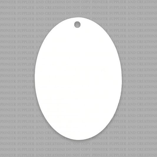 Oval Shaped Ornament Sublimation Blank - Pioneer Supplier & Creations