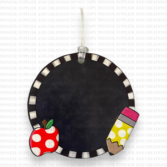 Chalkboard Bag Tag Sublimation Blank