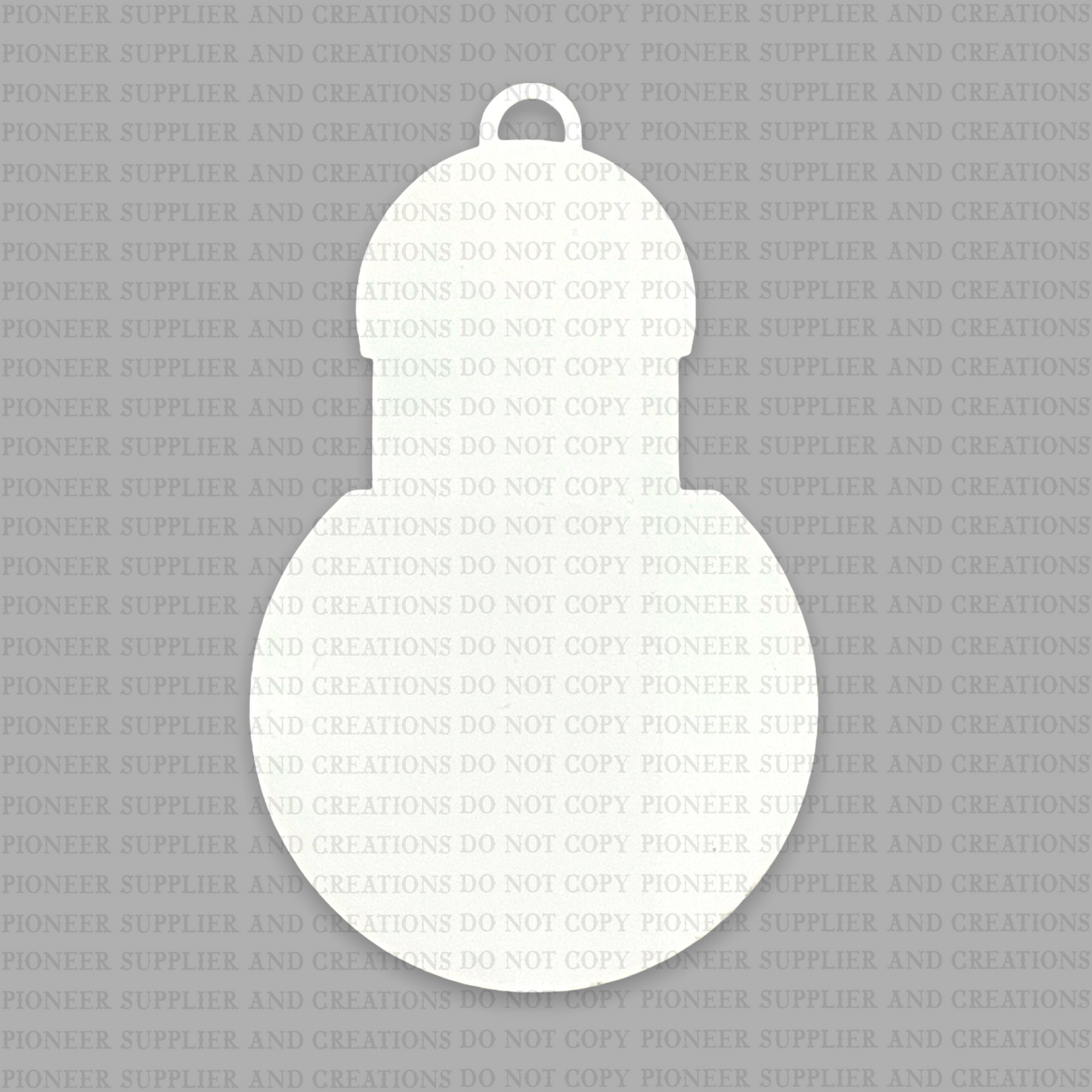 Snowman Height Ornament Sublimation Blank