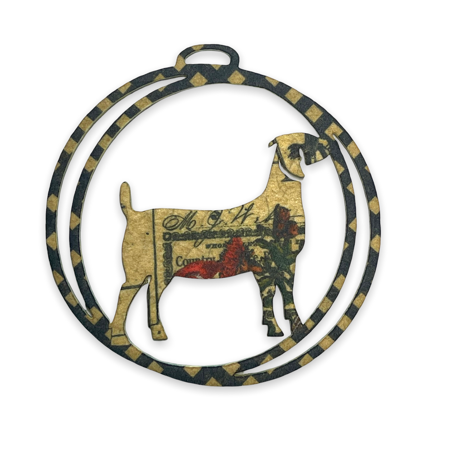 Goat Air Freshener Sublimation Blank