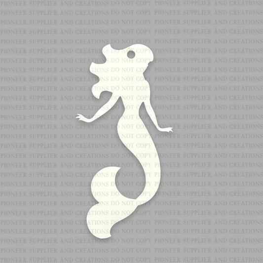 Mermaid Shaped Ornament Sublimation Blank