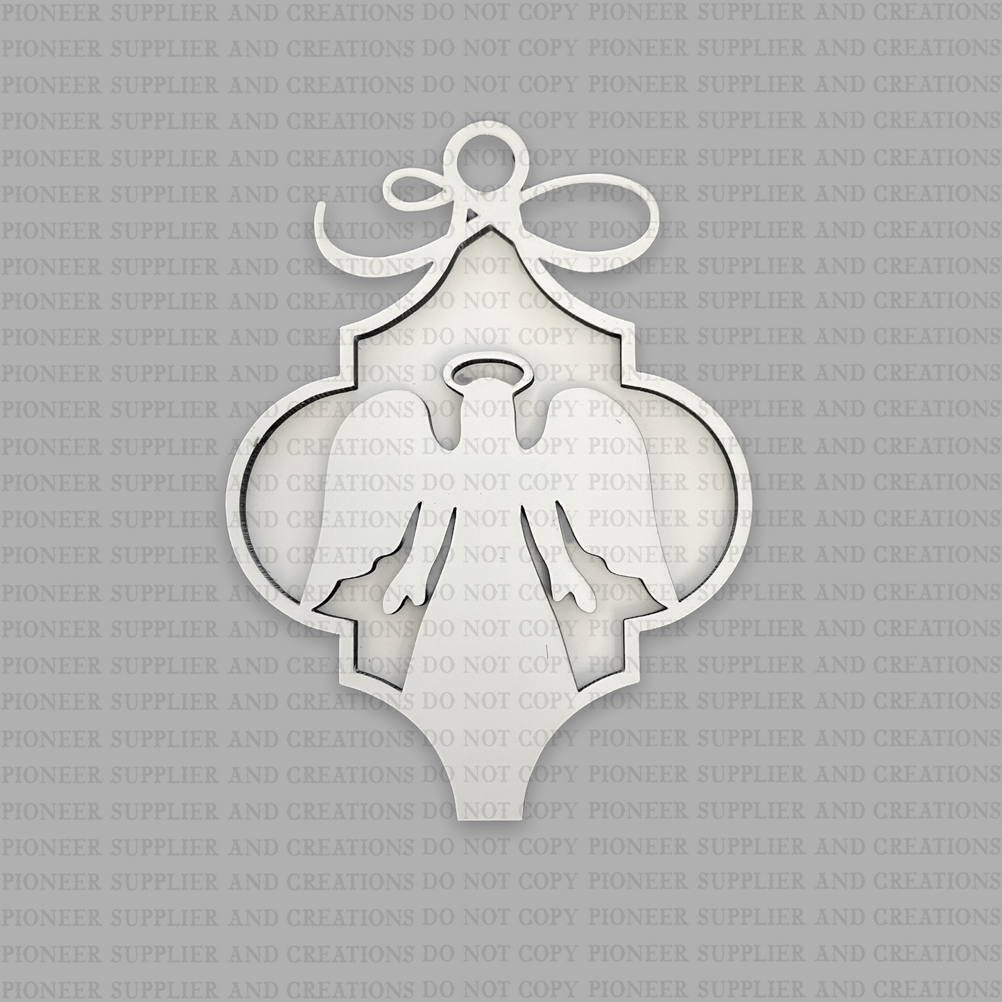 2D Angel Nativity Arabesque Ornament Sublimation Blank