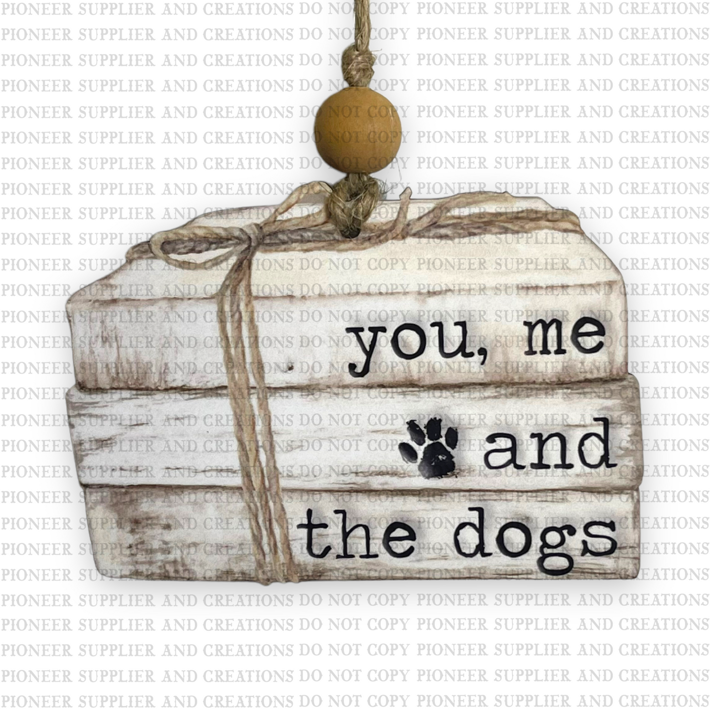 Book Stack Ornament Sublimation Blank