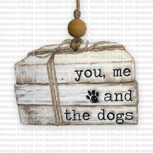 Book Stack Ornament Sublimation Blank