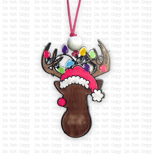 Rudolph Buck Ornament Sublimation Blank | Exclusive Southern Draw