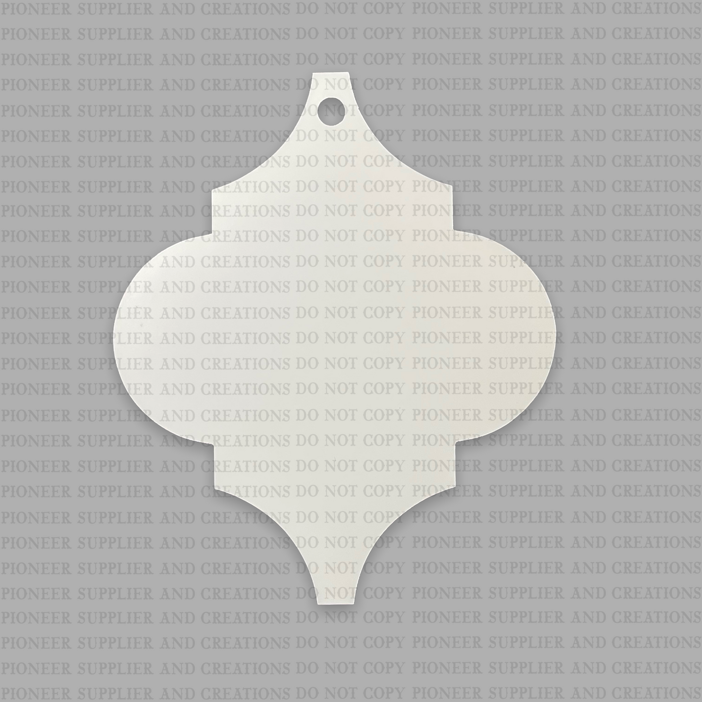 Arabesque Shaped Ornament Sublimation Blank