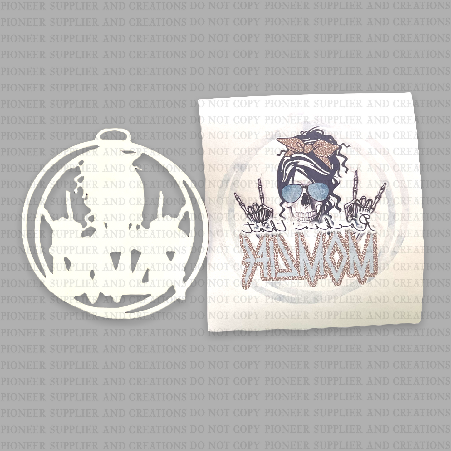 Mom Life Car Charm Sublimation Blank