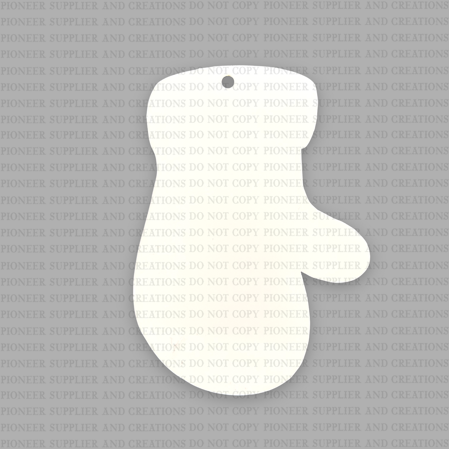 Winter Mitten Ornament Sublimation Blank