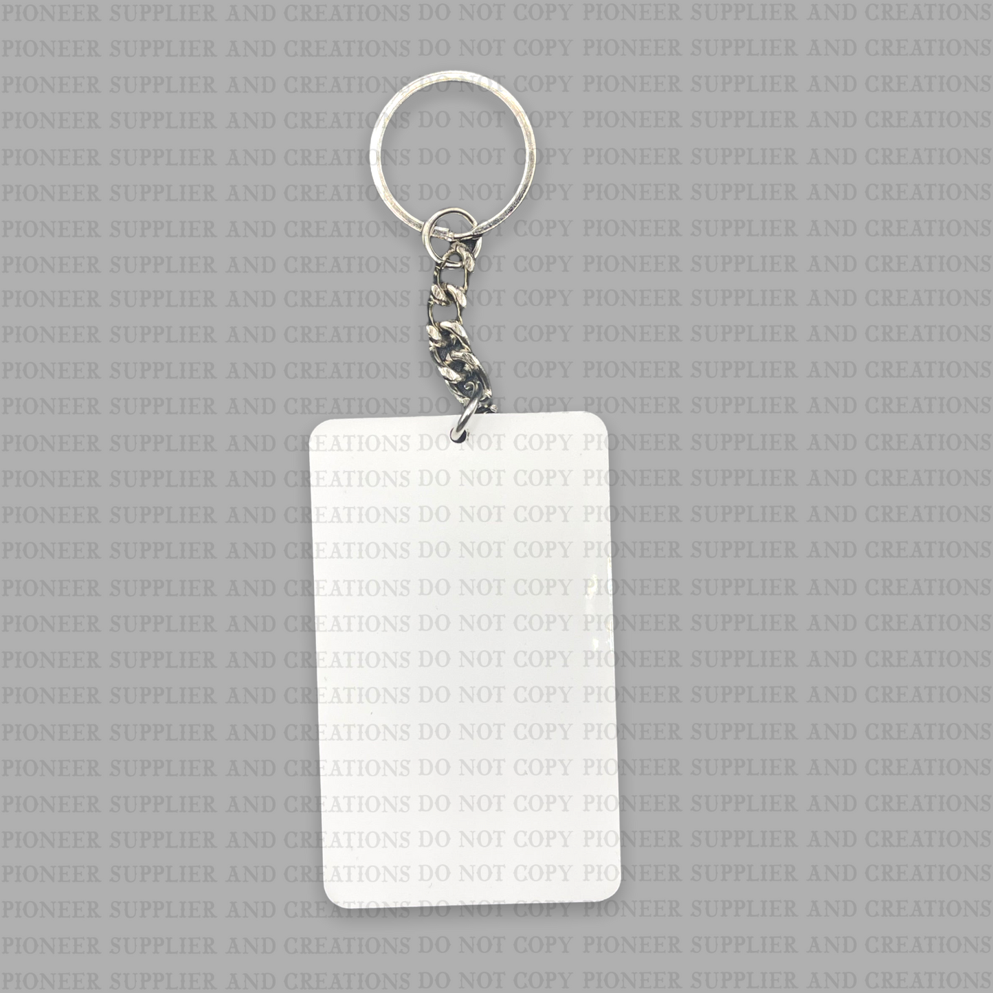 Rectangle Keychain Sublimation Blank | Style 3