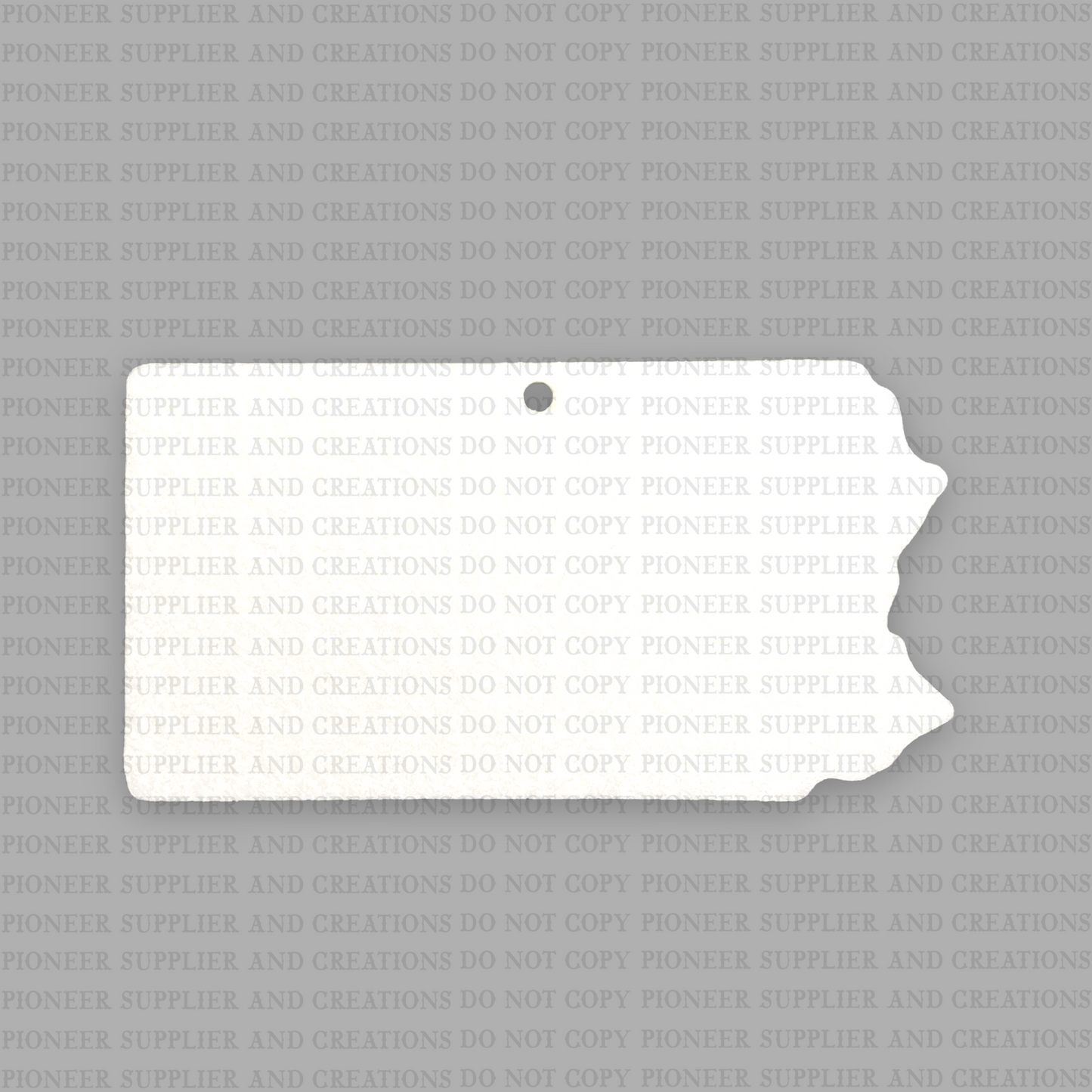 US State Shaped Air Freshener Sublimation Blanks