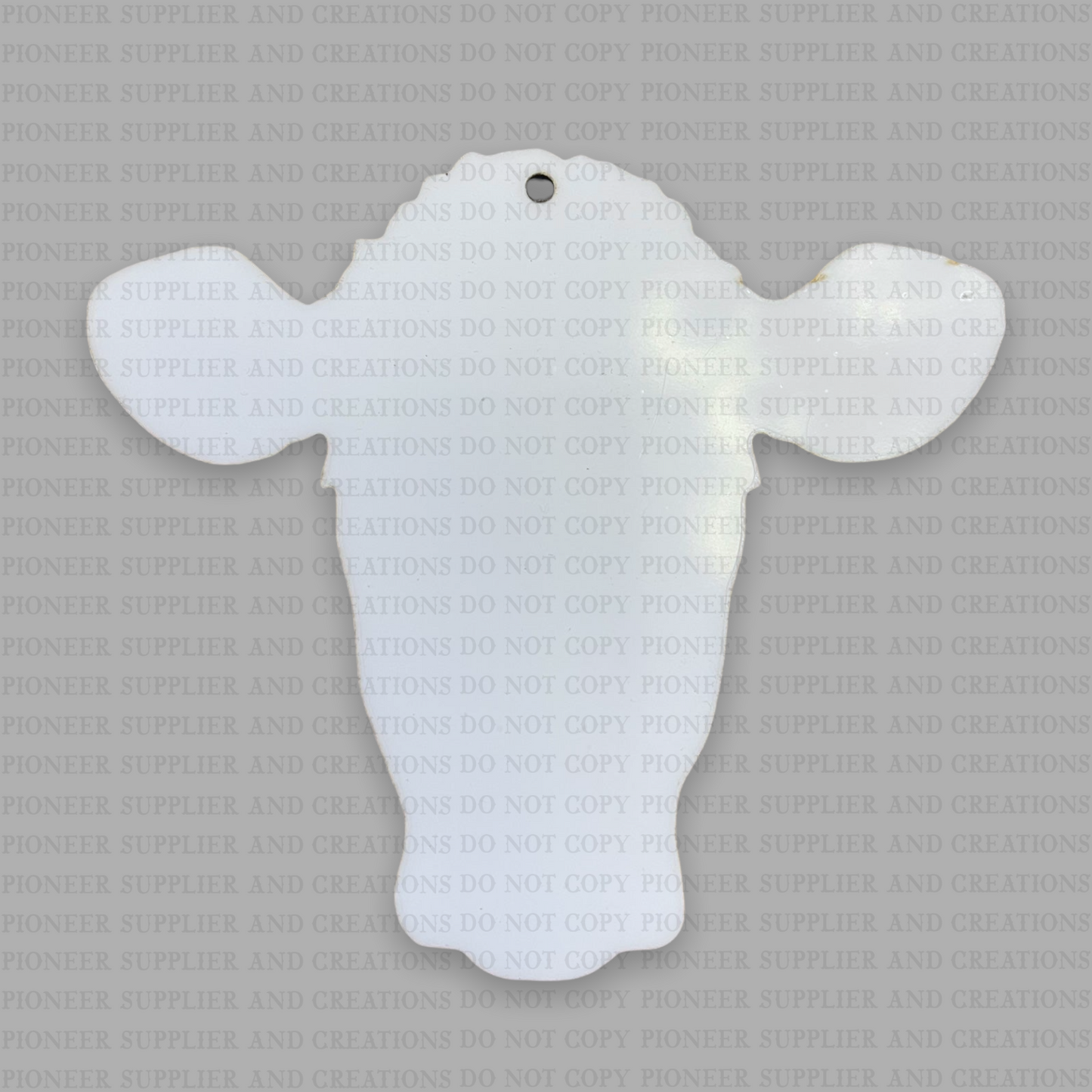 Cow Head Ornament Sublimation Blank