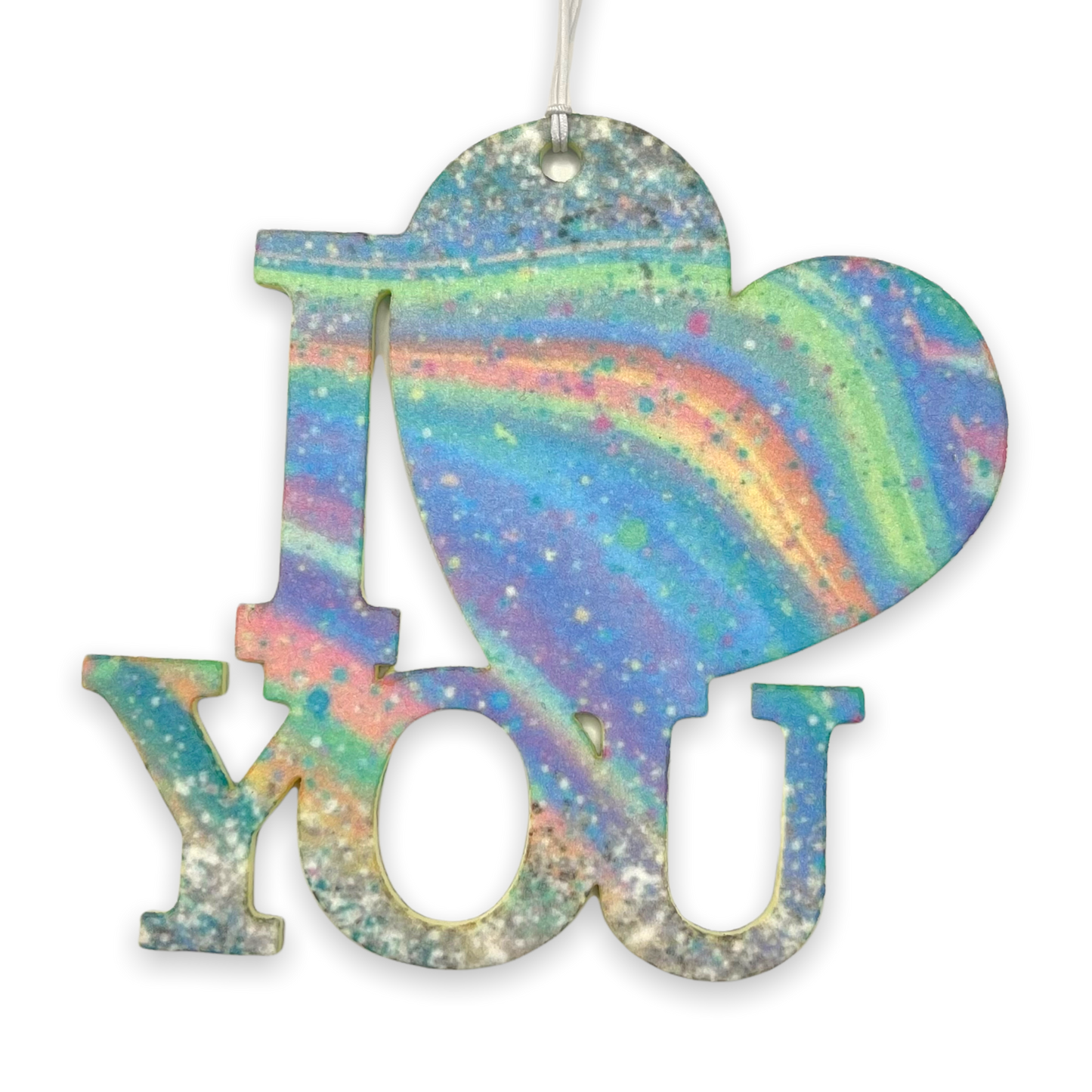I Love You Heart Air Freshener Sublimation Blank