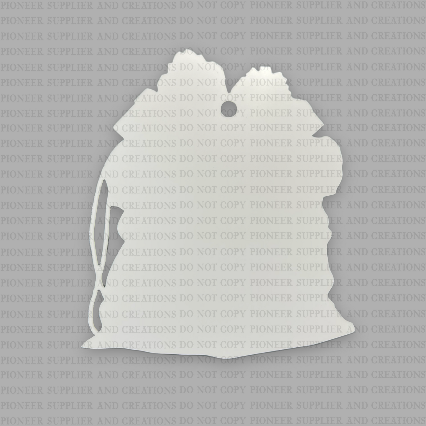 Santa Sack Shaped Ornament Sublimation Blank